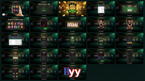 Main screen of Llyy bet page for PK players
