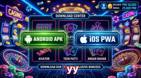 Main screen of Llyy download page for PK players